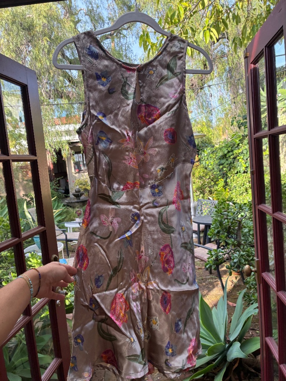 Vintage floral mini dress